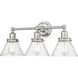 Eyden 3 Light 25.88 inch Brushed Nickel Bathroom Vanity Light Wall Light